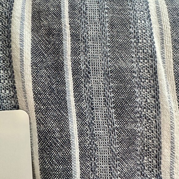 Briggs Women's Linen Blend Pant Size XXL Blue Stripped Cottagecore Coastal NEW - Picture 6 of 13